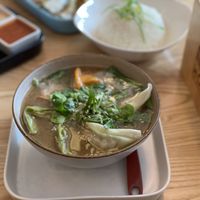 Miso soup with gyoza - Homei Gyoza, Bonn  at Homei Gyoza in Bonn