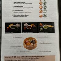 Speisekarte  at Homei Gyoza in Bonn