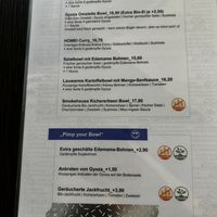Speisekarte  at Homei Gyoza in Bonn
