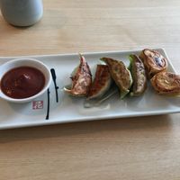 Vegan Mix with delicious Toshi sauce  at Homei Gyoza in Bonn