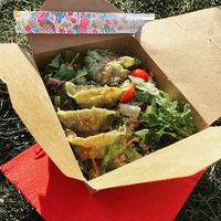 Gyoza Bowl mit Jackfruit Füllung  at Homei Gyoza in Bonn
