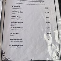 All except 97 and 99 are vegan  at India Gate in Funchal