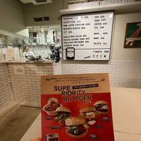 Menu at Superiority Burger in Tokyo