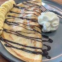 Banana Pancake 85 baht #love  at Satimi in Koh Phangan