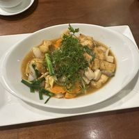 Tofu and mushroom stir fry (99k)  at Tung's Kitchen in Hanoi