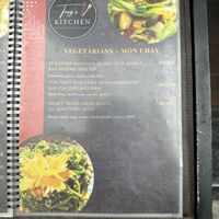Veg menu 2   at Tung's Kitchen in Hanoi
