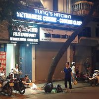 outside....hard to find at Tung's Kitchen in Hanoi