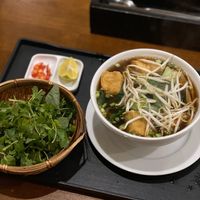 Vegan pho  at Tung's Kitchen in Hanoi