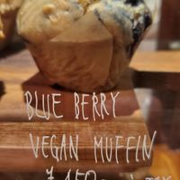 Blue berry vegan muffin at Onibus Coffee in Tokyo