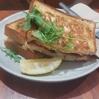 Toastie at Maggie's Dog Cafe in Moonee Beach