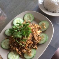 Mushrooms w lemongrass  at Huong Tu Bi in Hoi An