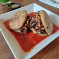 Mexican Dish with mushrooms at Le' Kaat in Valladolid