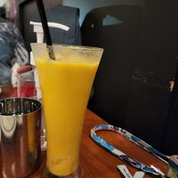 Mango Lassi vegan style. at Mahan Indian Restaurant in Monrovia