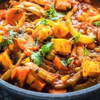 Vegetable Zalfrazi at Mahan Indian Restaurant in Monrovia