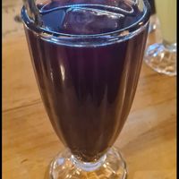 chicha morada at Pizzeria Napoli in Puerto Natales