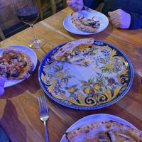 We started eating the pizza before I could get a photo!  at Pizzeria Napoli in Puerto Natales