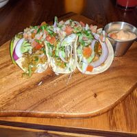 Papaya tacos  at Hacienda BLU Beach Lounge & Grill in Liberia