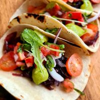 HIBISCUS 🌺 TACOS 🌮 💚 at Hacienda BLU Beach Lounge & Grill in Liberia