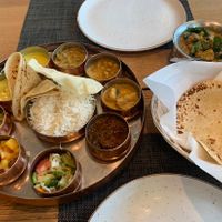 Vegan Thali dish  at Thali by Coconut Lagoon in Ottawa