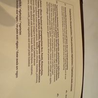 Menu with 2 vegan options  at Vegistube @ Hotel Pollux in Zermatt