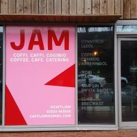 Outside  at JAM in Cardiff