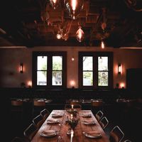 Range of tables: communal, low, high and bar seating at Alphington Social in Alphington