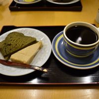 Dessert with coffee at Takano in Kanazawa