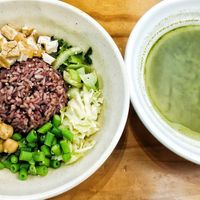 Vegan Thunder Tea healthy style at Pure Minded Vegetarian Cafe - Taman Daya in Johor Bahru