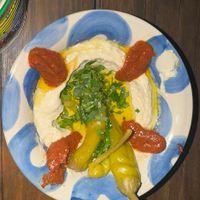 Harissa houmous  at Mezzalians in Krakow