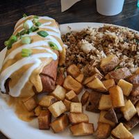 Fried Breakfast Burrito at The Fix in Kansas City