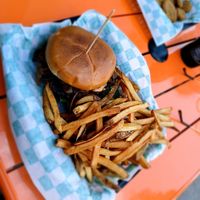 House burger w/ Portobello mushroom at The Fix in Kansas City