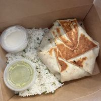 Crunchwrap with cilantro lime ricee  at The Fix in Kansas City