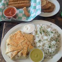 Crunchwrap (comes with rice) at The Fix in Kansas City