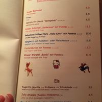 kids menu at Skihütte Schneggarei in Lech