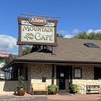 Outside  at Adam's Mountain Cafe in Manitou Springs