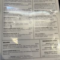 Lunch menu  at Adam's Mountain Cafe in Manitou Springs