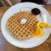 Vegan Waffles   at Adam's Mountain Cafe in Manitou Springs