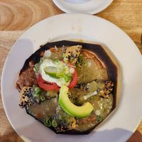 huevos rancheros (bit burnt on the edge) at Adam's Mountain Cafe in Manitou Springs