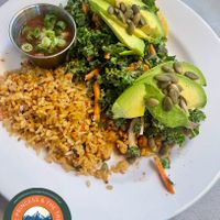 Tostada  at Adam's Mountain Cafe in Manitou Springs