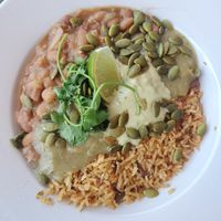 Vegan breakfast bowl at Adam's Mountain Cafe in Manitou Springs