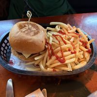 Vegan cheeseburger  at The Winston in Hobart