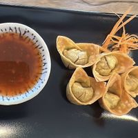Vegan wontons.  at Bowls Noodle Bar in Oranjestad