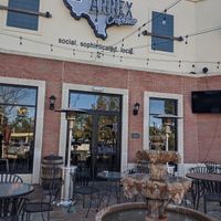 Outdoor patio seating at The Annex Crafthouse in Houston