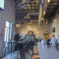 Indoor seating at The Annex Crafthouse in Houston