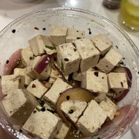 Tofu poke  at Papaya's Natural Foods in Kapaa