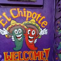 Outside at El Chipotle in Soquel
