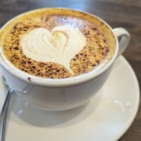 Blonde chai latte with oat milk at Arlington Five in Ottawa