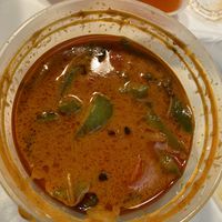 Curry sauce for the Phad Phrik at Salaya in Los Angeles