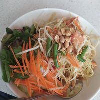 Papaya Salad at Salaya Plant-Based Kitchen in Los Angeles