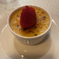 Crème brûlée   at Salaya Plant-Based Kitchen in Los Angeles